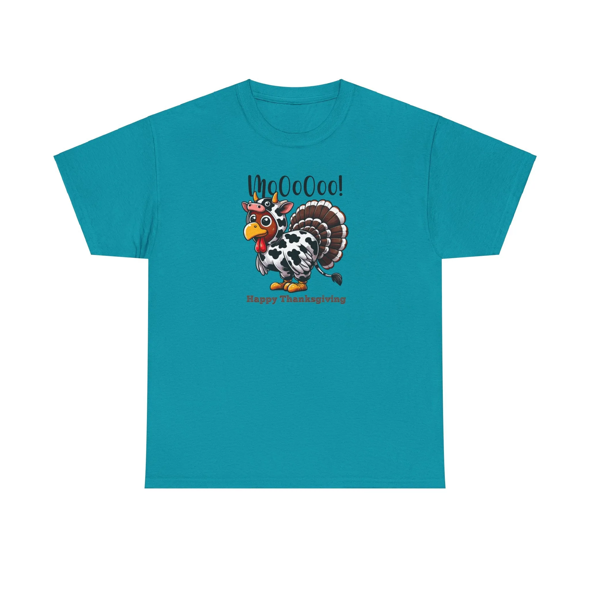 Turkey Cow Thanksgiving T-Shirt
