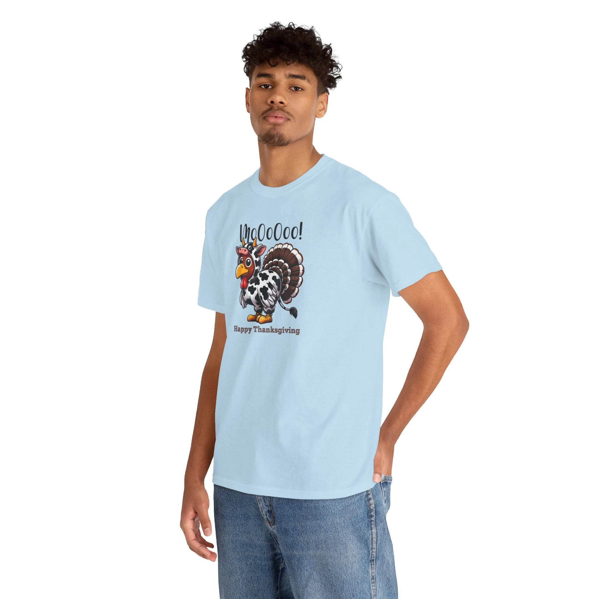 Turkey Cow Thanksgiving T-Shirt