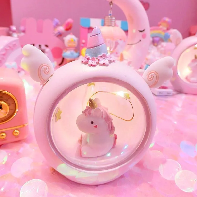 Unicorn Globe Night Light