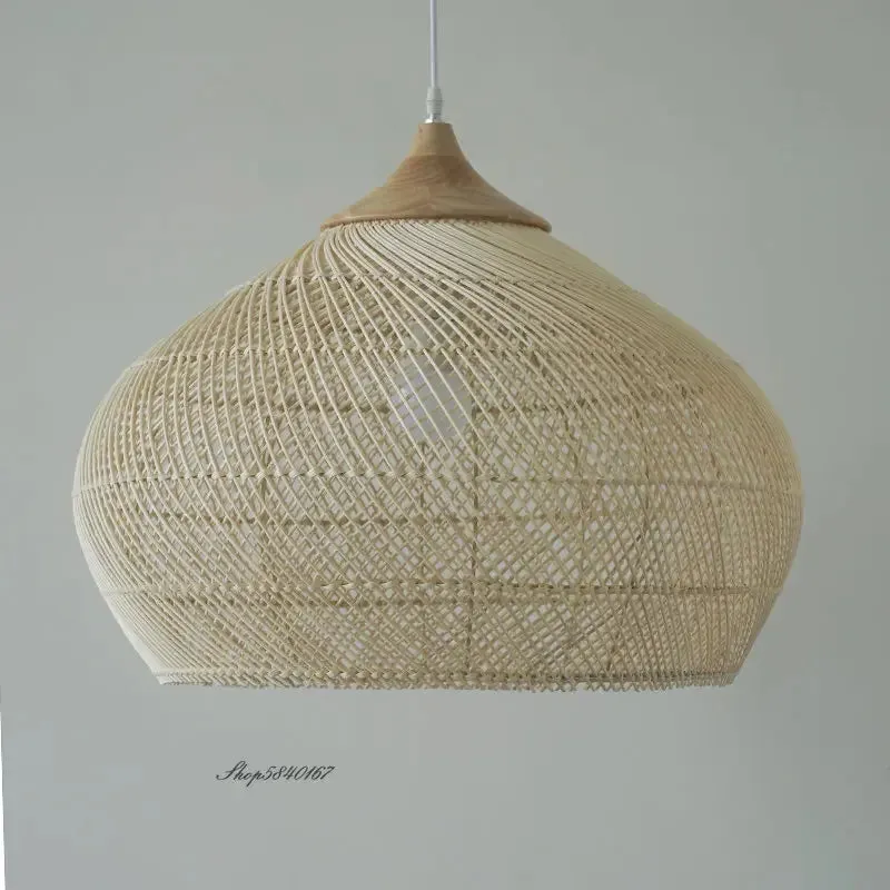 Vintage Rattan Pendant Light