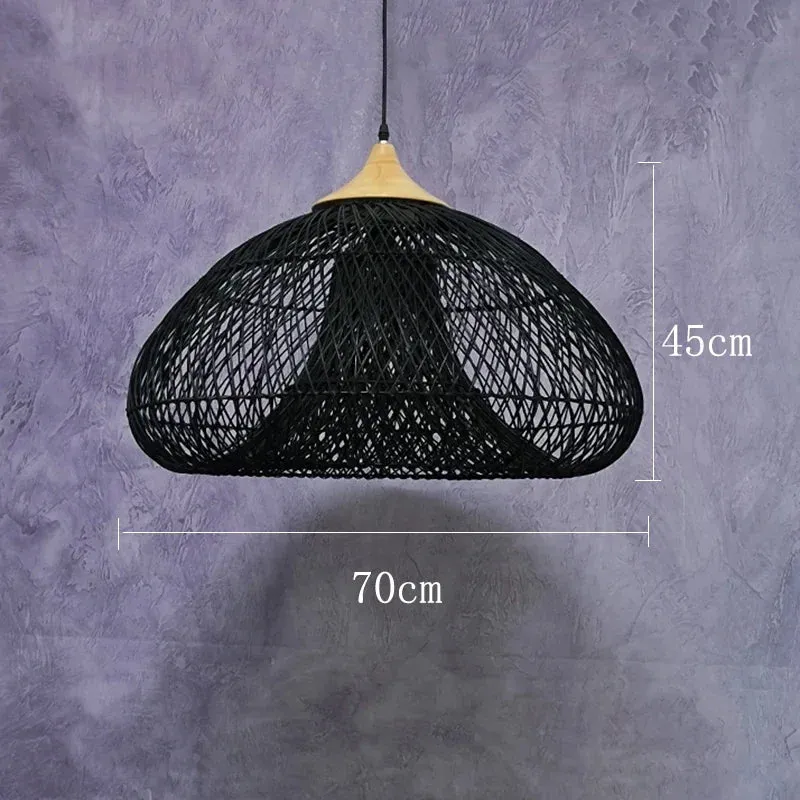 Vintage Rattan Pendant Light