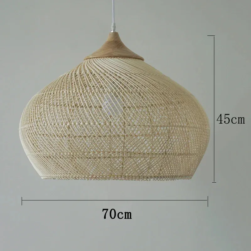 Vintage Rattan Pendant Light
