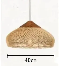 Vintage Rattan Pendant Light