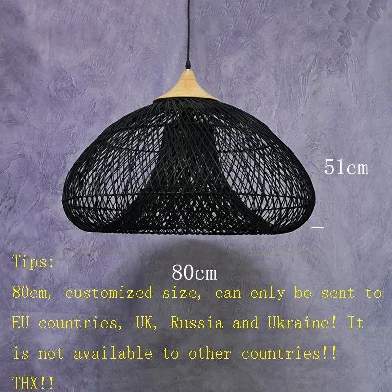 Vintage Rattan Pendant Light