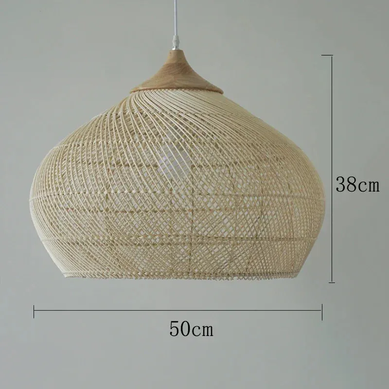 Vintage Rattan Pendant Light