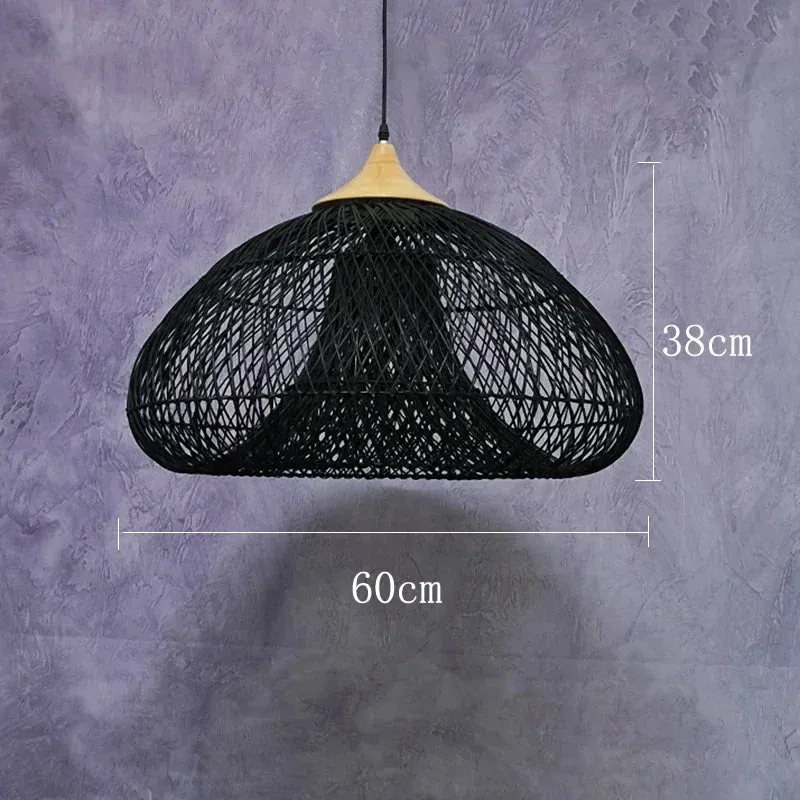 Vintage Rattan Pendant Light