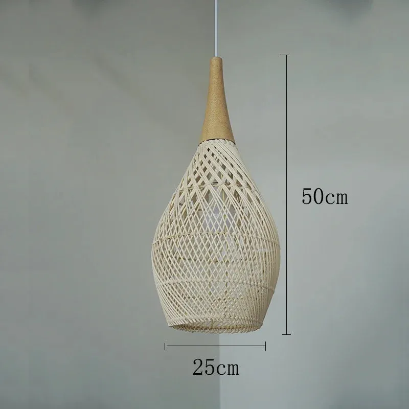 Vintage Rattan Pendant Light