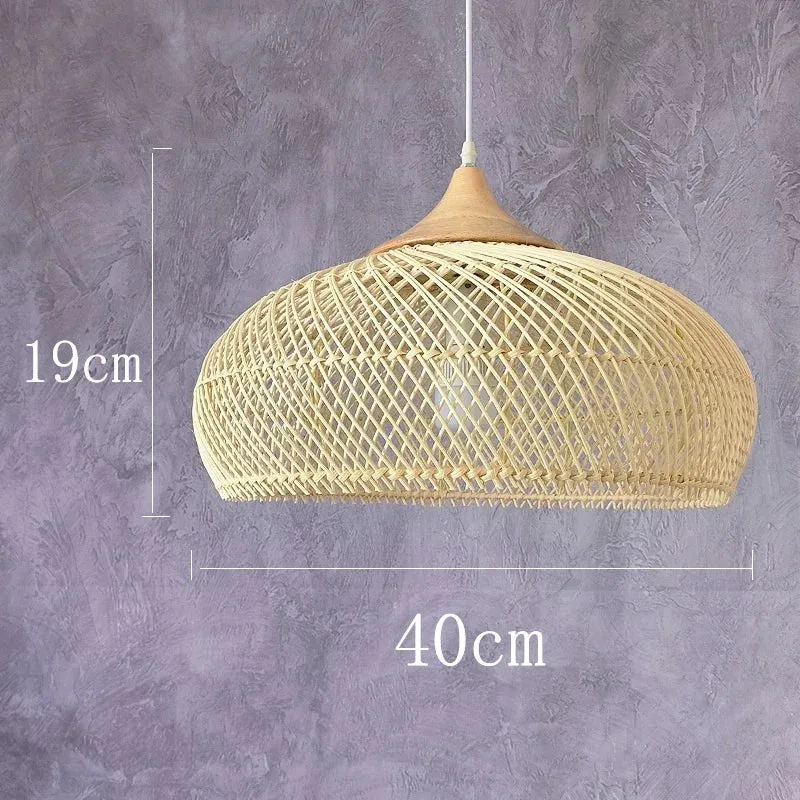Vintage Rattan Pendant Light