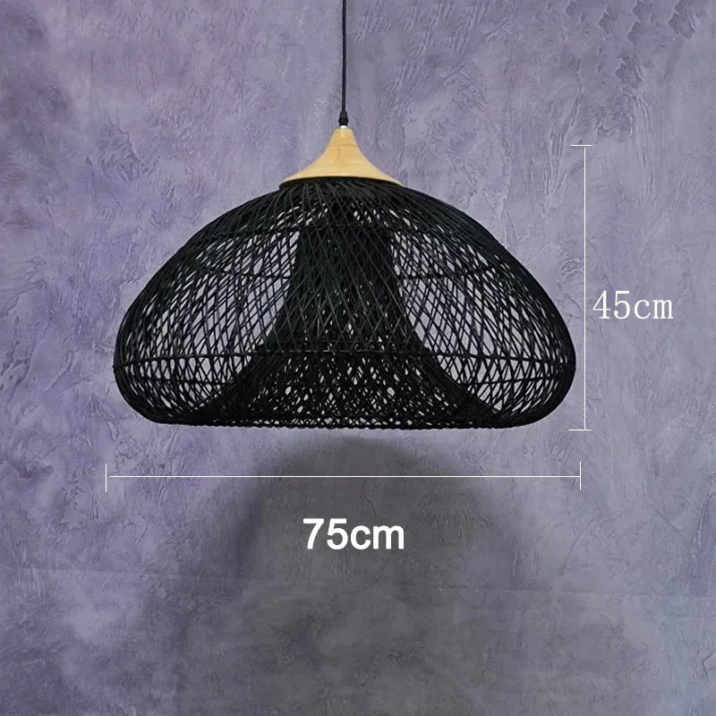 Vintage Rattan Pendant Light