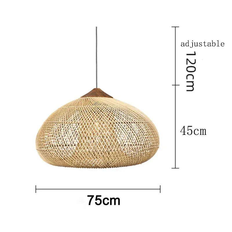 Vintage Rattan Pendant Light
