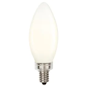 Westinghouse 5052000 6 Watt LED B11 Decorative Dimmable Filament - 2700 Kelvin - Warm White - 450 Lumens - E12-Candelabra Base - 120 Volt - Card - 2-Pack