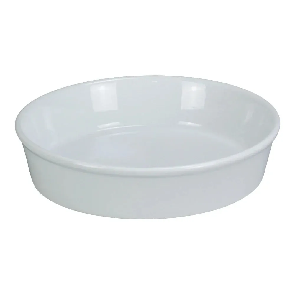 Yanco BK-207 7" White Porcelain Round Deep Plate, Pack of 24