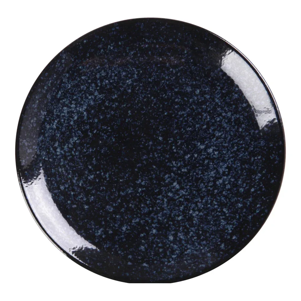 Yanco BL-107 Blue Star 7-1/8" Blue Round Coupe Dinner Plate, China, Pack of 36